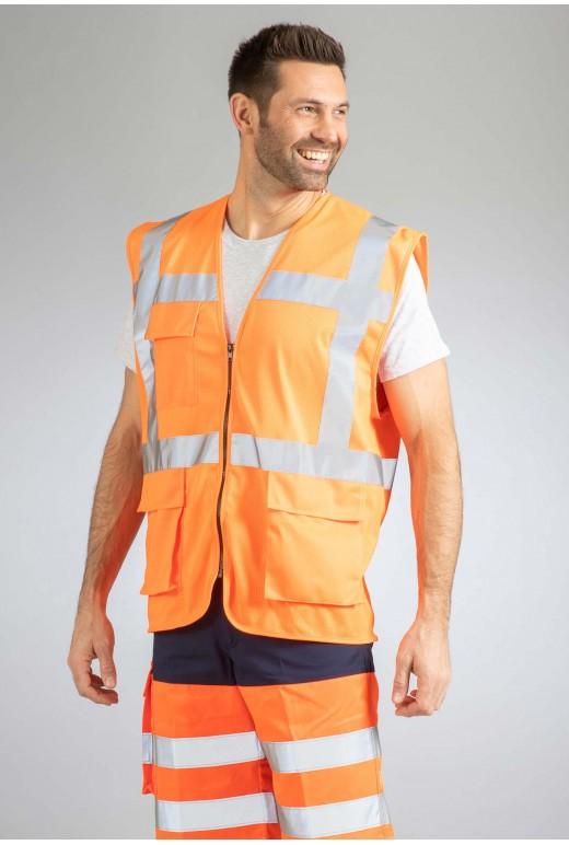 Gilets multi-poches Visio haute visibilité classe 2 - GLTMPHVVSOG-DM02_0