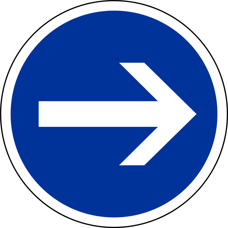 Panneau de signalisation d'obligation et fin d'obligation type B - JESIGNALE - Plusieurs tailles et classes disponibles_0