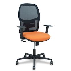 Piqueras y Crespo Silla Alfera sincro malla negra bali naranja brazo regulable - orange multi-matériau 394SM840B308B10B68R65_0