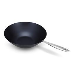 Poêle Wok Maestro 31 cm -  350 cl Noir Rond Acier Beka - noir 3458165028310_0
