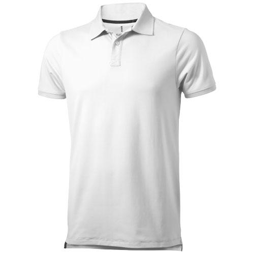 Polo manches courtes Yukon - Col et poignets côte 1x1 - Maille piquée 60% coton 40% polyester - 210 g/m²_0