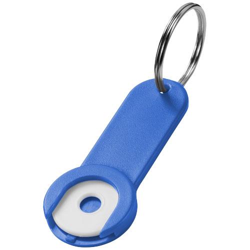 Porte-clé et porte-jeton Shoppy 11809401 - jeton en plastique avec anneau métallique 30 mm_0