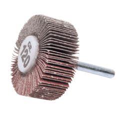 Roue à lamelle sur tige - Usage intensif - Abrasif corindon (A) - Tige 6 mm_0