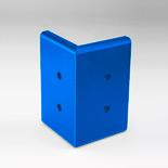 Angle externe pour lisse de protection polyéthylène bleue_0