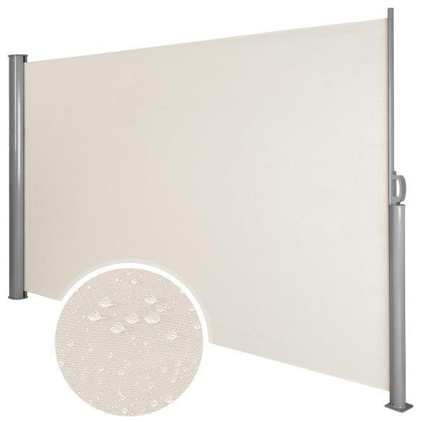 Auvent store latéral brise-vue rétractable en aluminium - 200 x 300 cm - Beige - 08_0000533_0