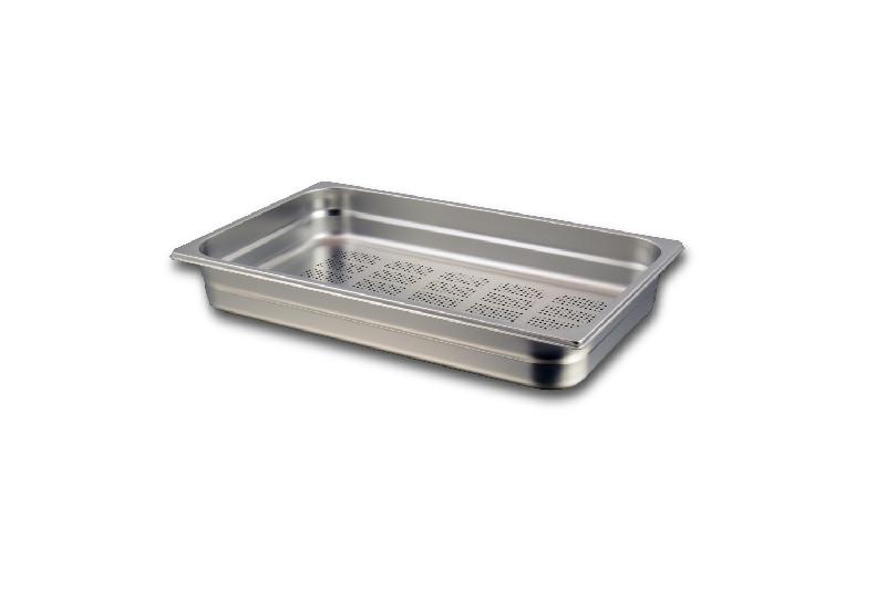 Bac Gastronome GN 1/2 Perforé - Acier Inox 18% - Hauteur 65 mm - Comas_0