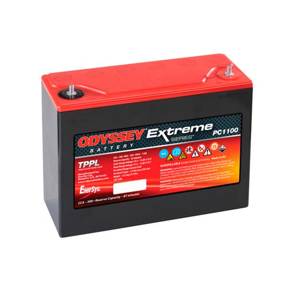 BATTERIE DÉMARRAGE HAUTE PERFORMANCE ODYSSEY EXTREME PC1100 12V 45AH AUTO_0