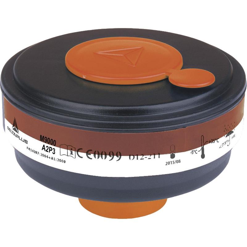 Boîte de 4 cartouches filtrantes A2P3 - Masques M9200 et M9300 - Résistantes aux chocs et abrasions_0