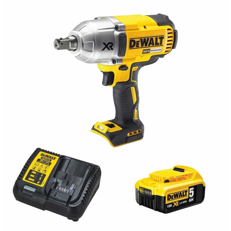 DEWALT BOULONNEUSE À CHOC 1/2 950 NM 18V 5AH - DCF899P1'