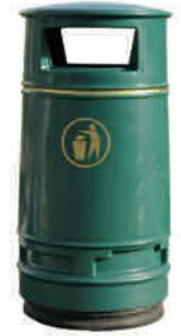 Corbeille publique Morvan - 40L et 90L - Coloris au choix_0