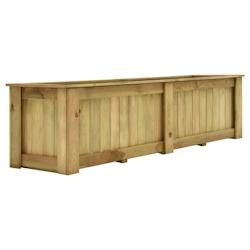Helloshop26 - Jardinière surélevée fleurs plantes 196 cm bois de pin imprégné 02_0000845 - 3000071781539_0