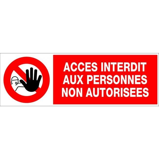 Panneaux rigides 450x150 mm interdictions dangers - PNGPSC-NV13/IPNA_0