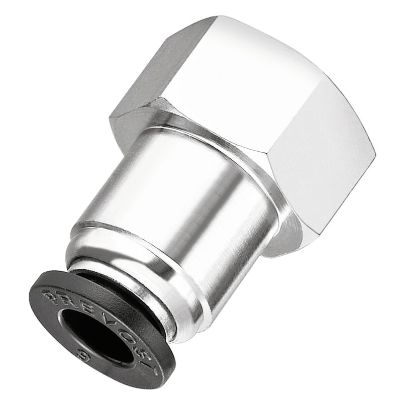 Raccord droit femelle cylindrique - Prevost - RPD FG - pression d'utilisation 0 à 10 bar - polymère et laiton nickelé_0