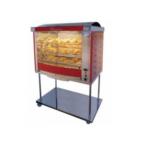 Rôtissoire Fusion 7 balancelles - châssis inox à roulettes - 14 kW triphasé 380 V_0