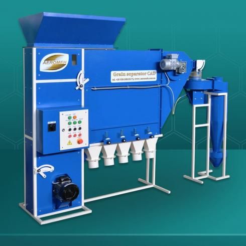 Séparateur CAD-5 avec cyclone - Aéromeh - Pré-nettoyage jusqu'à 6 t/h - Haute précision et polyvalence_0