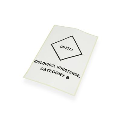 Un3373 - Étiquettes médicales et pharmaceutiques - Daklapack - 150 mm x 100 mm - Blanc et Noir - P650, UN3373, transport aérien et routier_0