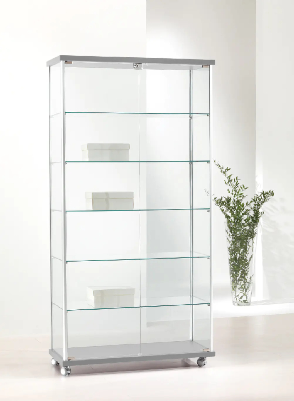 Vitrine fermeture à clé 93-ava - gris clair_0
