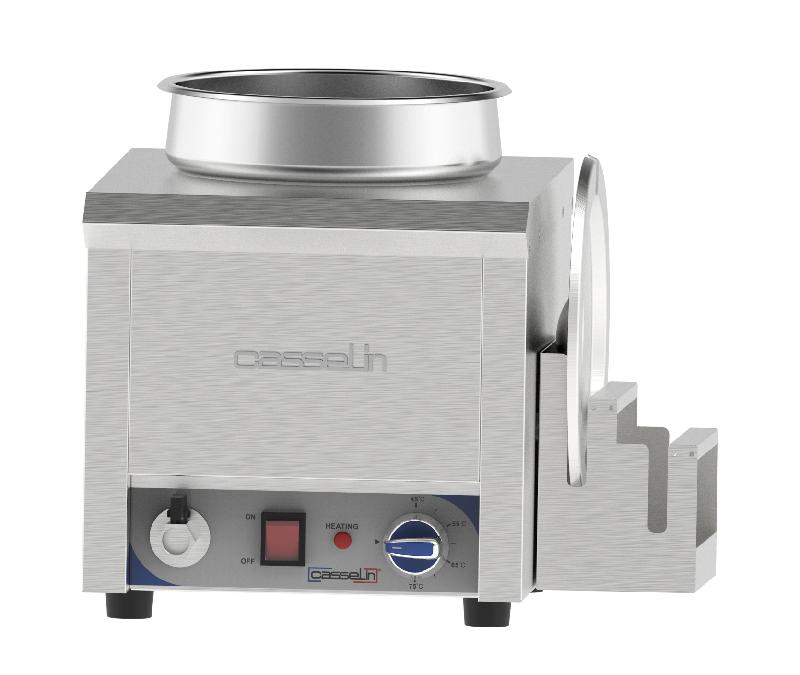 Bain-marie à eau à sauce 7,5L - Acier inoxydable - Thermostat réglable 50°C à 90°C - CASSELIN CBMES75_0