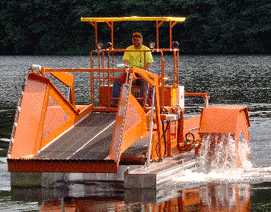 Bateau faucardeur ramasseur - Capacité 6,6 m³ / 1 570 kg - Aquamarine H6-230_0