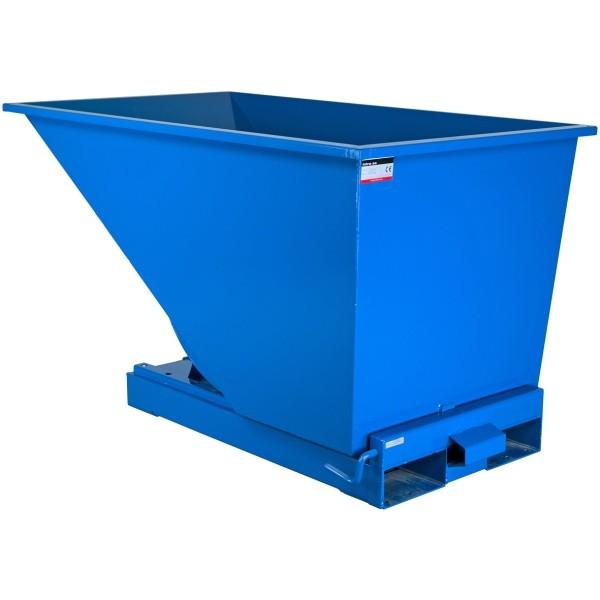 Benne auto-basculante pour chariot élévateur - 2500 litres - Bleu - Papier - Marque Rolléco_0