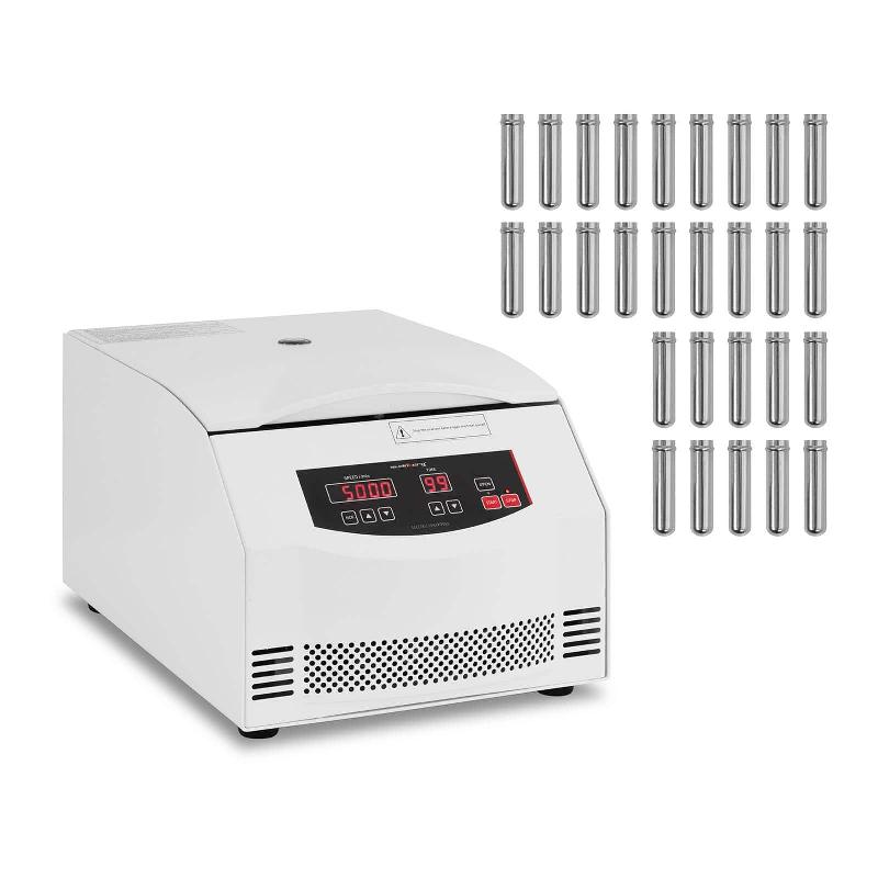 Centrifugeuse électrique de laboratoire - Mini centrifugeuse de paillasse pour 24 tubes de 10 ml (500 W, 4 730 xg, 300-5 000 tr/min, minuterie 0-99 min) - Référence 14_0005826_0