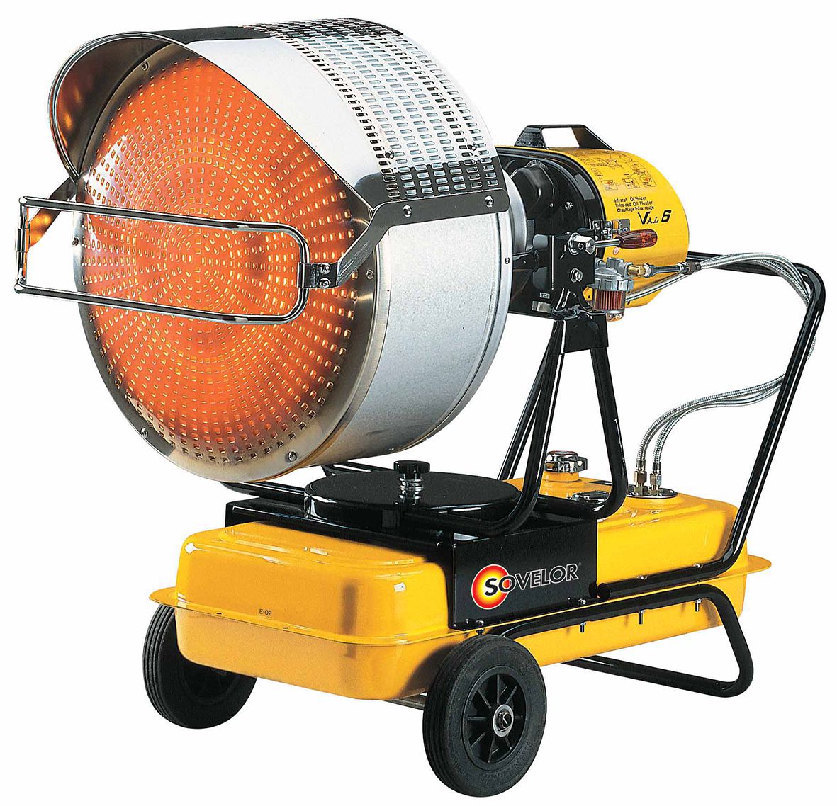 Générateur d'air chaud mobile au fuel radiant - Fix-on - moteur thermique, réservoir important, chauffage chantiers et bâtiments_0