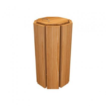 Corbeille Séville - bois exotique ou pin classe IV - versions octogonale et rectangulaire - capacité 100L_0