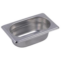 Bac Gastro Inox GN 1/9 - 65 mm - 0,6L - Acier Inoxydable AISI 304 - Gastro M_0