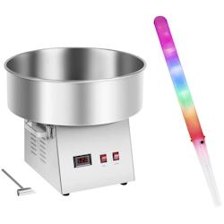 Helloshop26 - Kit machine à barbe à papa professionnel avec bâtons (50 unités) 52 cm 1 030 watts inox 14_0009186 - 3000221500232_0