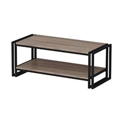 HELLOSHOP26 - Table basse rectangulaire avec espace de rangement effet chêne / noir 03_0008488 - noir 03_0008488_0
