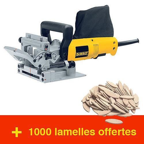 LOT FRAISEUSE À LAMELLES DW682 + 1000 LAMELLES DEWALT