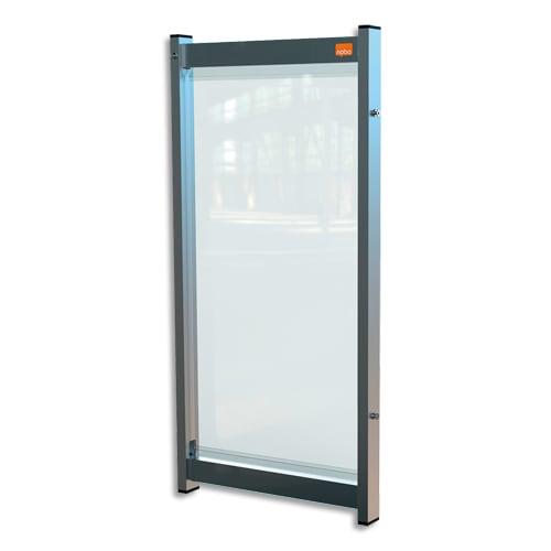 Nobo séparateur de bureau modulaire film pvc transparent, l40 x h82 x p40 cm_0