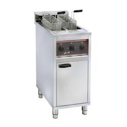 SOFRACA Friteuse double 2 x 10 Litres, 2 x 12 000 W (TRI) super puissante, sur coffre - 3701188041188_0