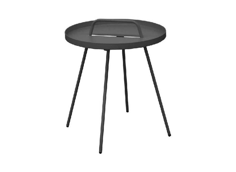 Table basse Flower - acier - grise_0