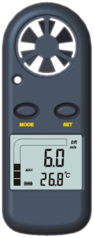 Vitesse de vent - anémomètre/ thermomètre électronique #8910lr_0