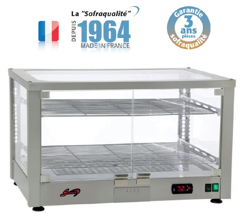 Vitrine chauffante ventilée professionnelle - 3 niveaux - Fabrication française - N83_0