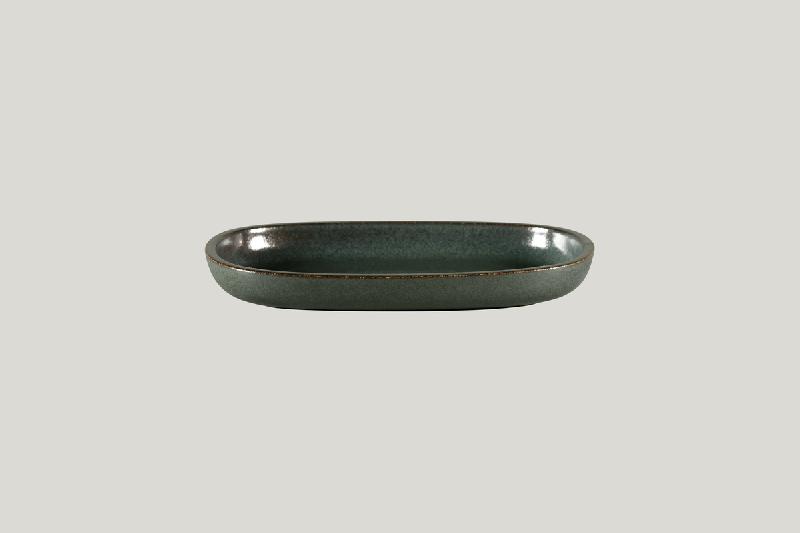 PLAT OVALE NOIR PORCELAINE 22,5 CM RAKSTONE EASE