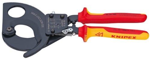 KNIPEX Coupe-câbles isolé à démultiplication - Outil professionnel pour coupe précise_0