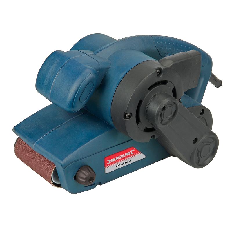 Ponceuse à bande 76 mm - 810 W - Silverline 631320 avec sac à poussières amovible_0