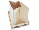 3121010 - Caisses en bois pliantes Drouin - Dimensions extérieures : 1200x1000x1068 mm - Réutilisables avec palettisation 4 entrées_0