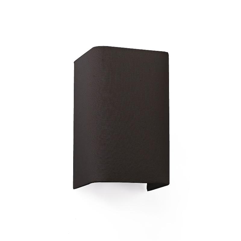 FARO BARCELONA APPLIQUE COTTON, ANGULAIRE, 20 X 12 CM, NOIR