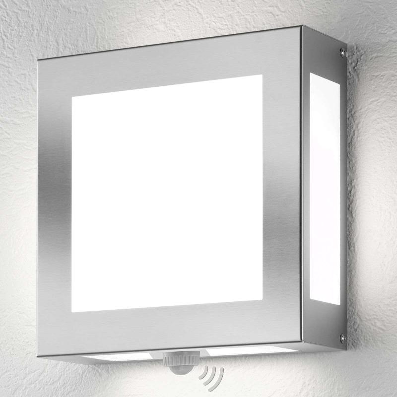 CMD APPLIQUE D\'EXTÉRIEUR LEGENDO, ACIER INOXYDABLE AVEC CAPTEUR
