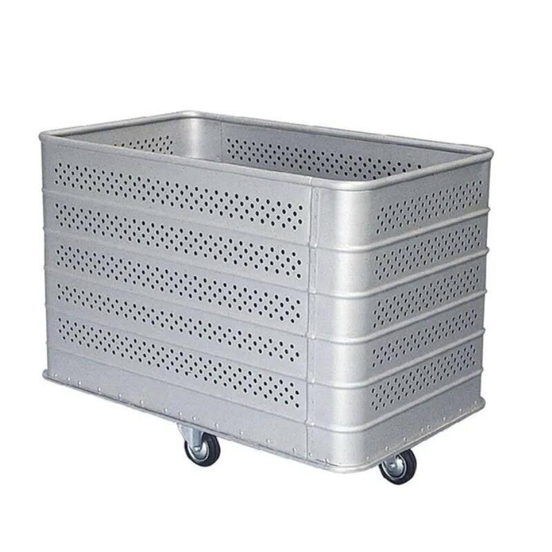 Ariane Chariot de manutention blanchisserie perforé, capacité de 555L - BA20 O2 005_0