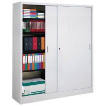 Armoire porte coulissante 200x180cm gris_0