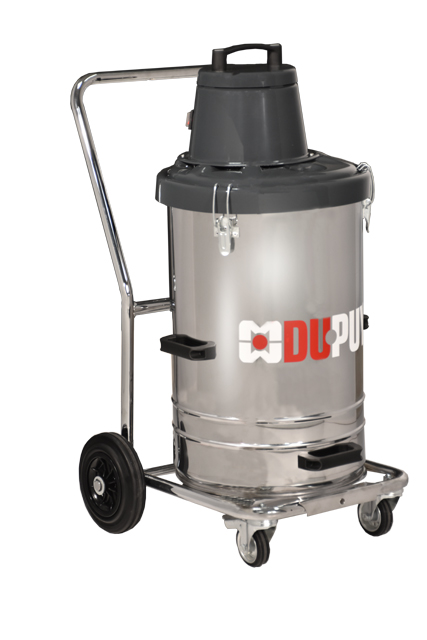 Aspirateur industriel monophasé W 1500 Oil - 1000W, chariot et panier inclus, fabrication italienne_0