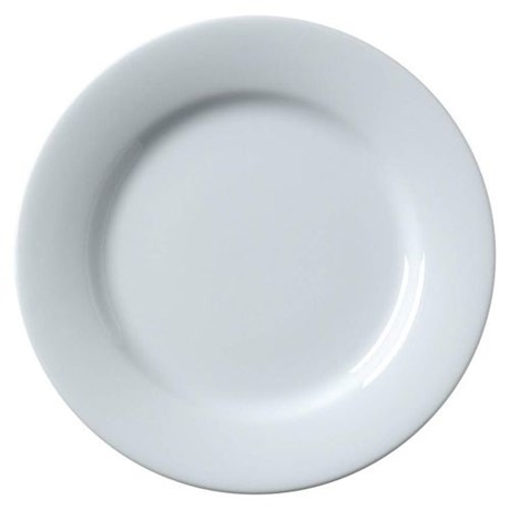 ASSIETTE JULIA BLANCHE 24 CM (VENDU PAR 10)