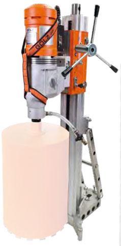 Bâti de carottage en aluminium RD500 jusqu‘au Ø 600 mm avec moteur EDM33 - GOLZ - 02955006301F+EDM33 (PROMO 09/26)_0
