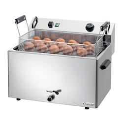 Bartscher Friteuse inox simple électrique à beignets 16 Litres, à poser, 9000 W, 400 V - TRI - Acier inoxydable 18/10 101530_0