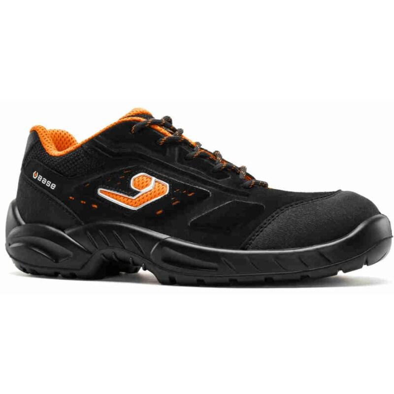 Base - Baskets de sécurité basses en cuir velours noir et orange ARENAL S1PS http://carbonn.Fr/img/co/337.Jpg Taille 40 - 40 matière synthétique 8_0