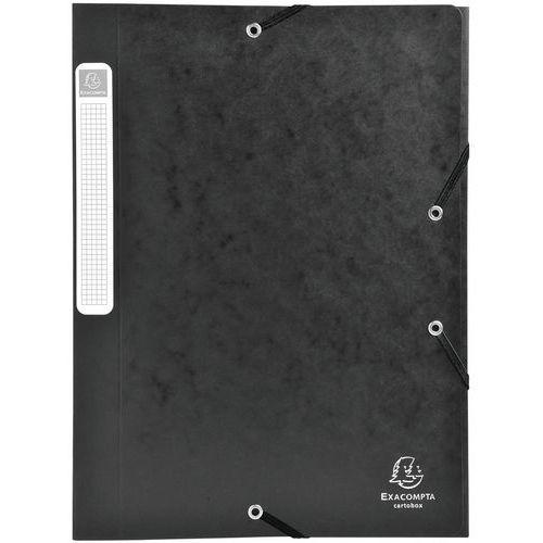 BTE DE CLASS. CARTOBOX DOS 25MM CTE LUSTRÉE A4 NOIR - EXACOMPTA